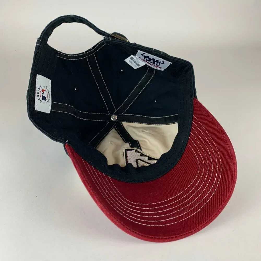 Arizona Diamondbacks MLB Black Red Beige Fan Favorite Relaxed Fit Strapback Hat